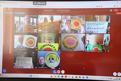 Online-Demo gegen Atomkraft Online-Demo gegen Atomkraft