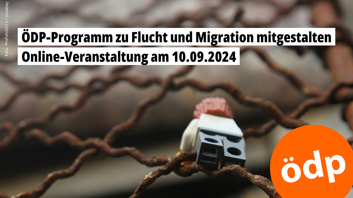 ÖDP-Programm zu Flucht und Migration mitgestalten - Online-Veranstaltung am 10.09.2024 -- Foto: Profoto0023/pixabay.com