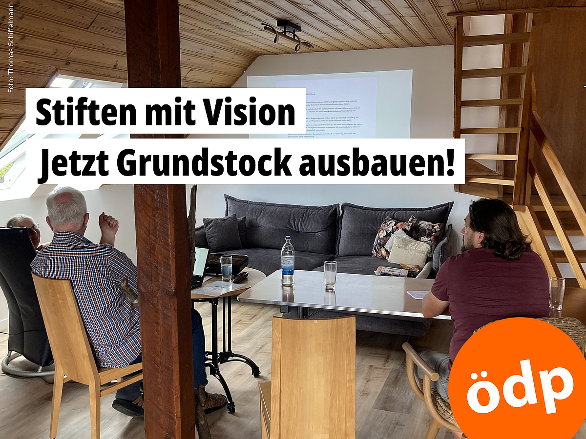 Der neue Stiftungsvorstand bei der Entwicklung der Vision für die Maria Opitz-Döllinger Stiftung